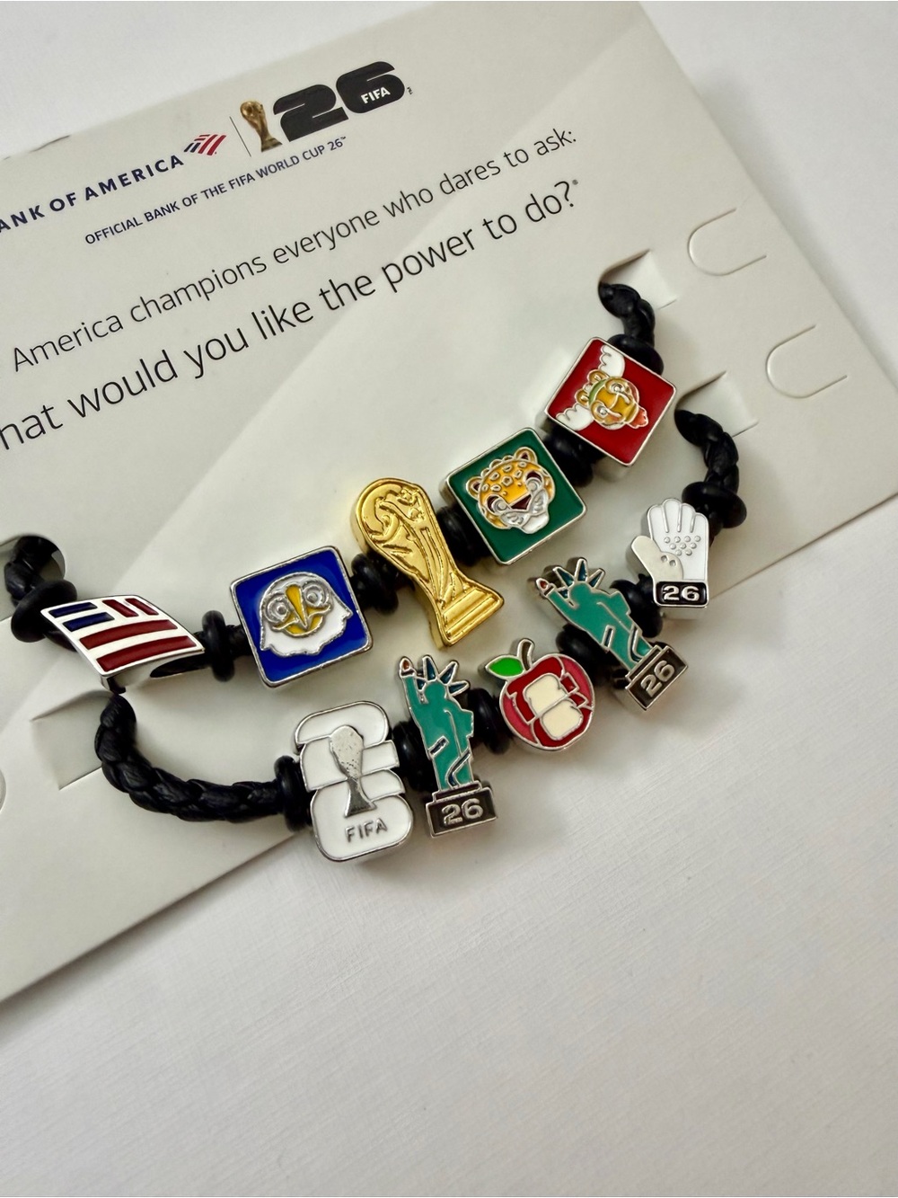FIFA World Cup 2026 BofA Fan Band (NYC Exclusive!!) 2 Bracelet Set small